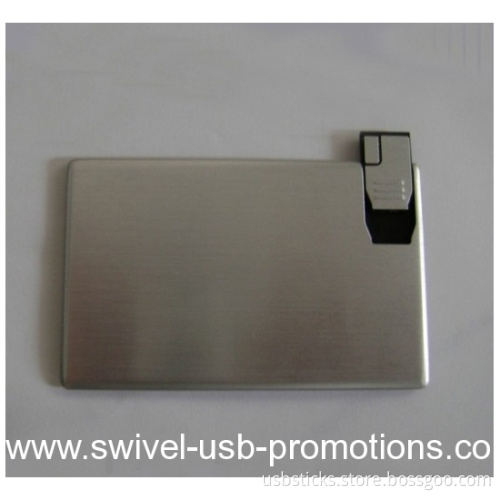 slide aluminum wallet usb card drive